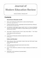 journal of modern education review index